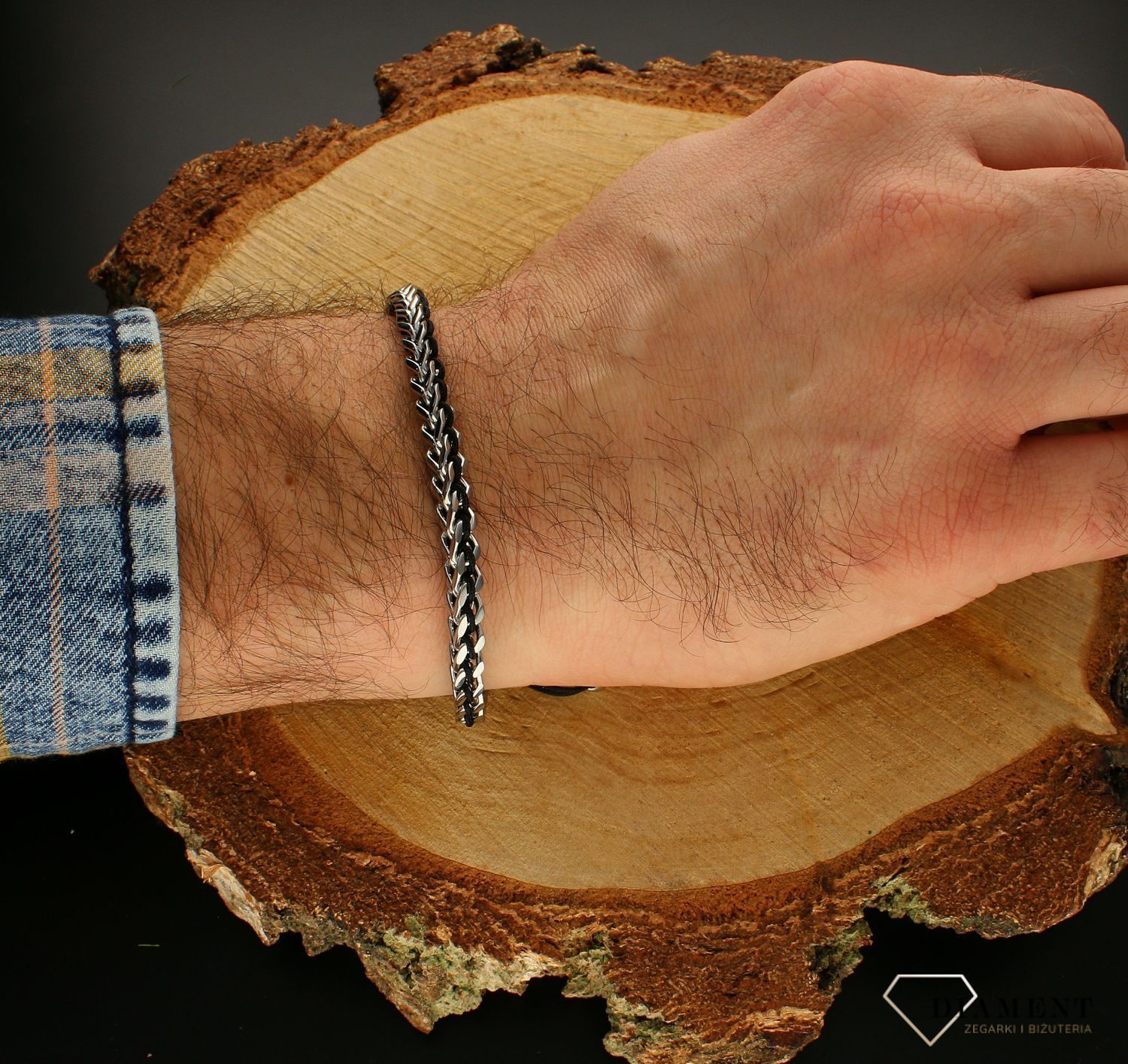 Bransoletka męska Nomination Beyond Stalowa z czarnymi elementami 028937 001.jpg